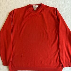 Classic Red Men's Sweater Ermenegildo Zenga